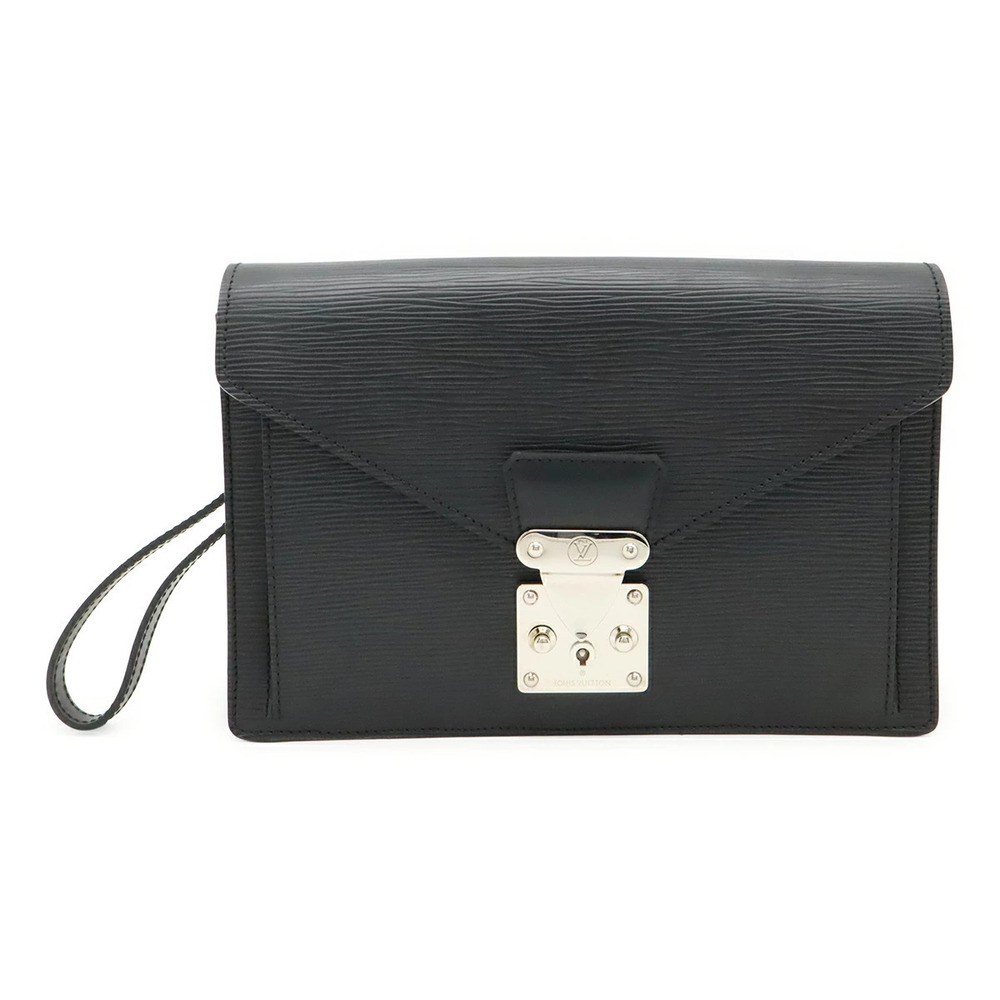 LOUIS VUITTON Epi Pochette Sellier Dragonne Shoulder Bag Noir Black